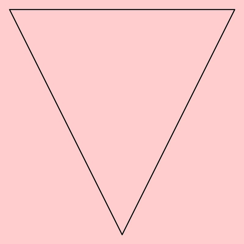 Triangle simple, minimaliste, simple, beau!