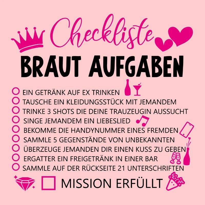 Checkliste braut aufgaben Geschenk Hochzeit Ehe