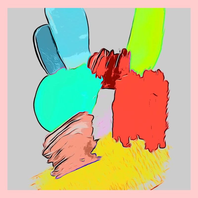 Handzeichen comic colors