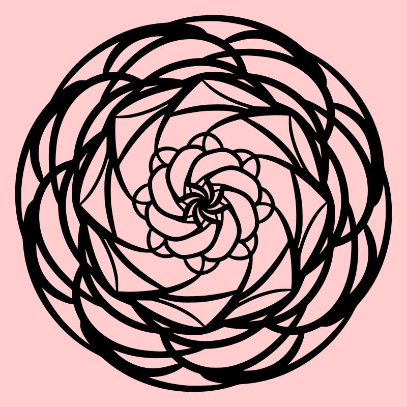 Rundes Mandala-Muster