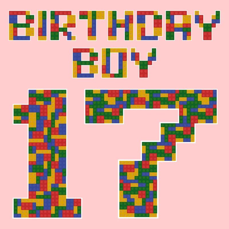 Mignon 17th Birthday Gift 17 ans Bâtiment en bloc