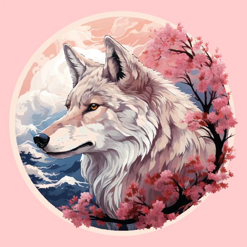 Japanischer Wolf, Kirschblüte