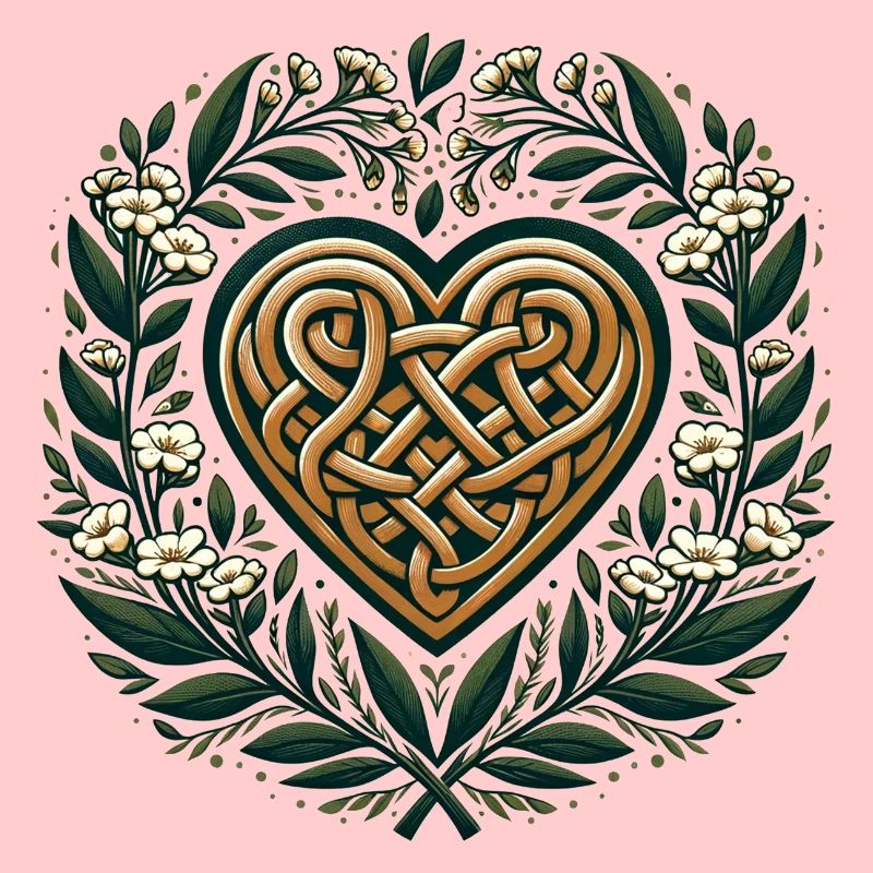 Celtic Art Heart Springtime Druid Pagan Artwork