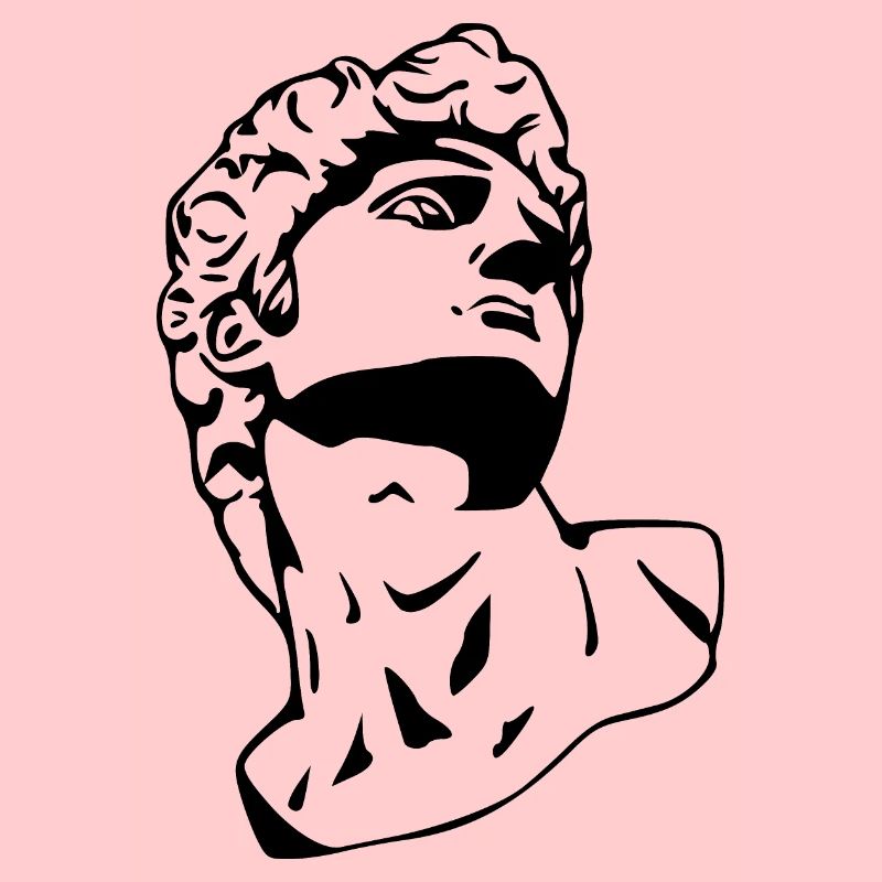 David skulptur/statue white