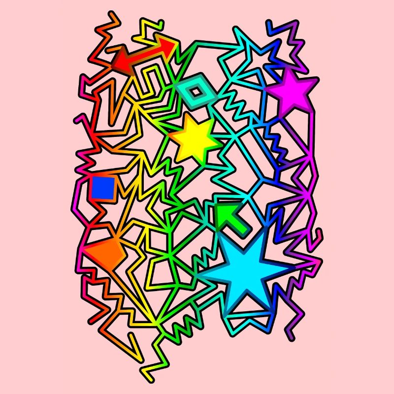 Objets graphiques colorés