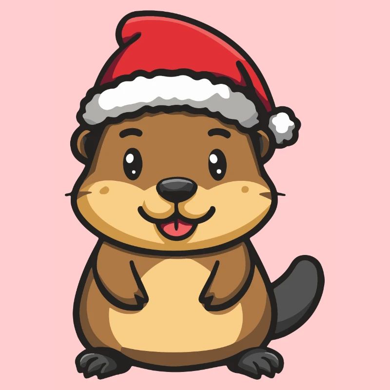 Biber Weihnachten Niedlich