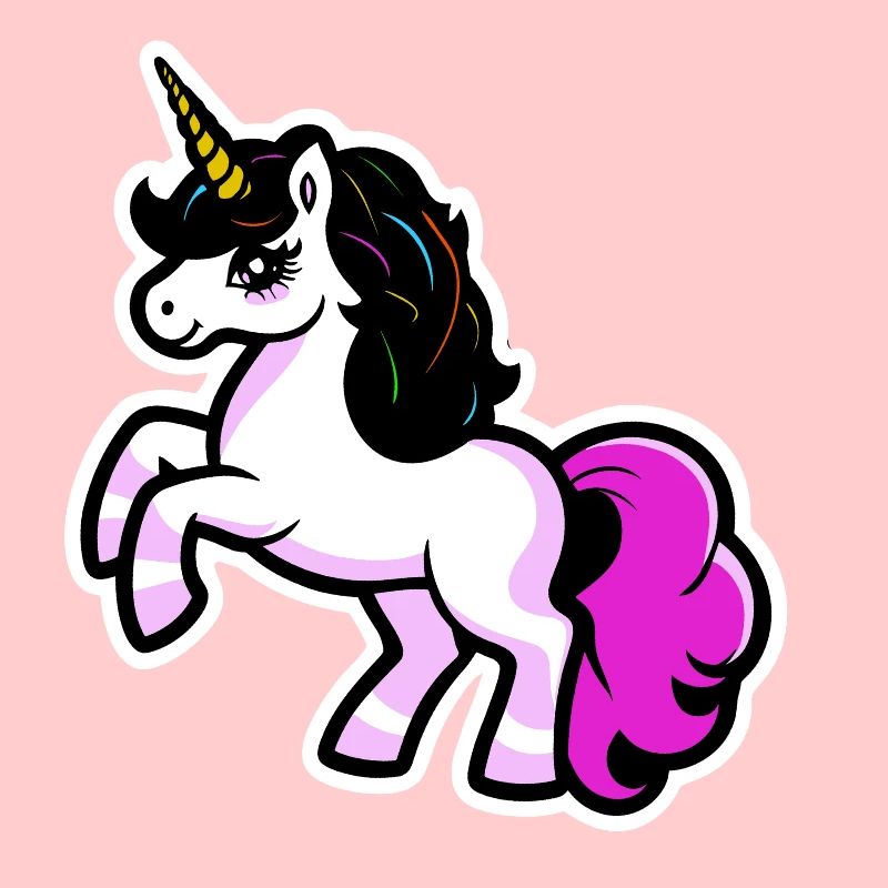 Licorne - Rose - Multicolore