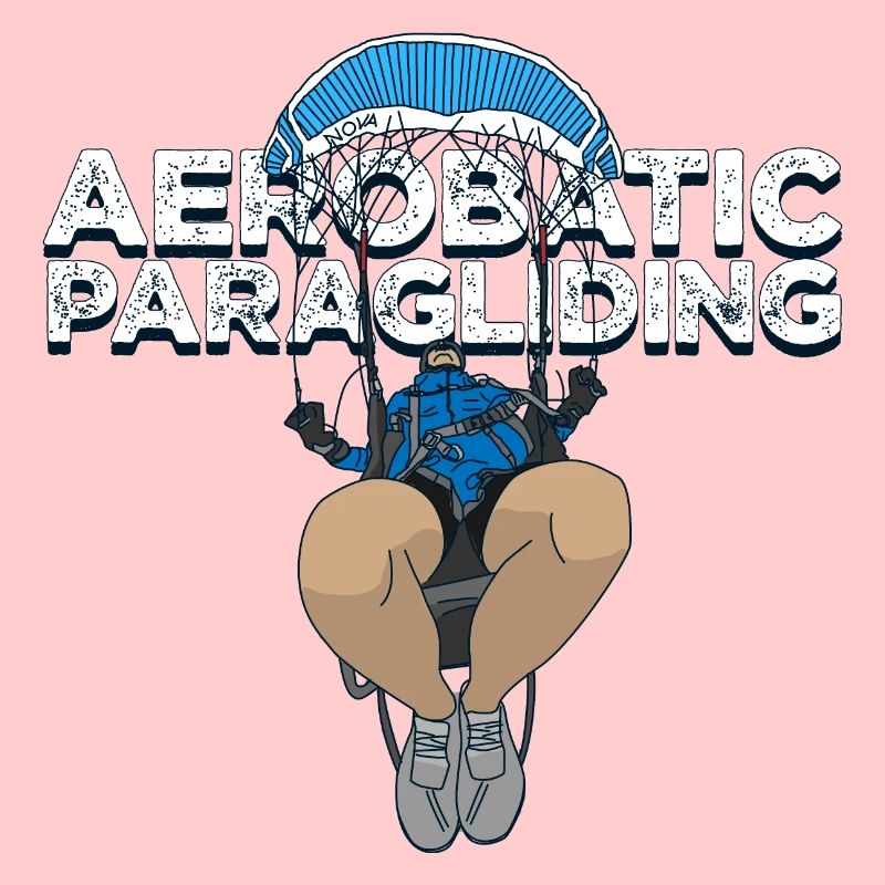 Aerobatic Paragliding white