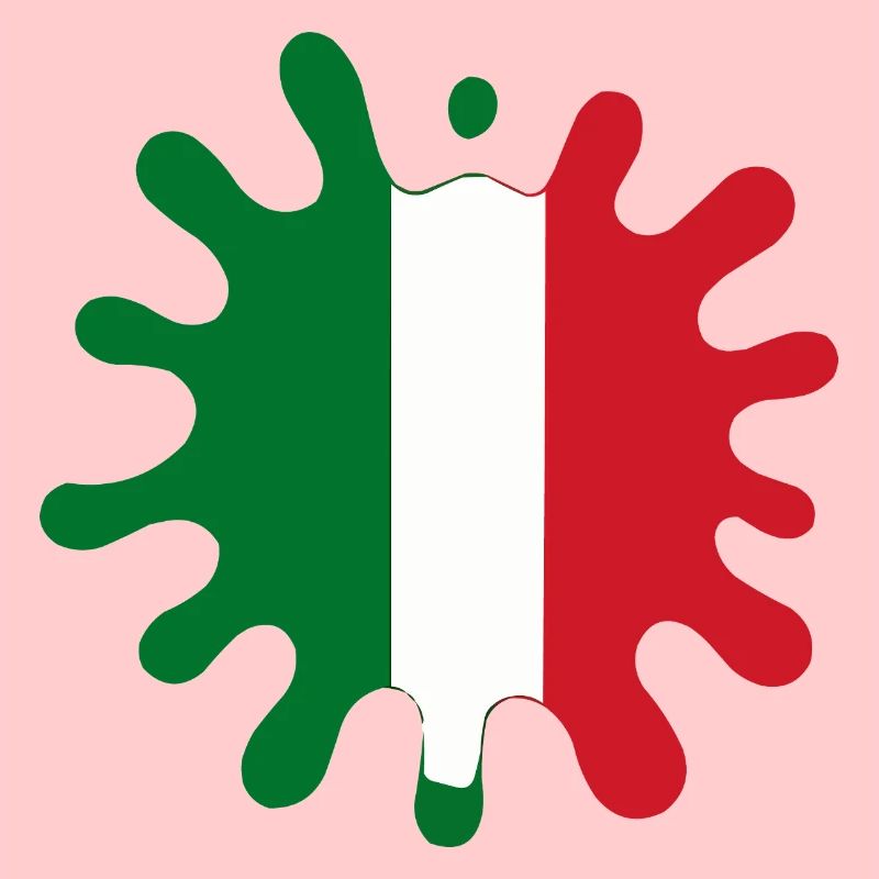 Italy Flag Blobs