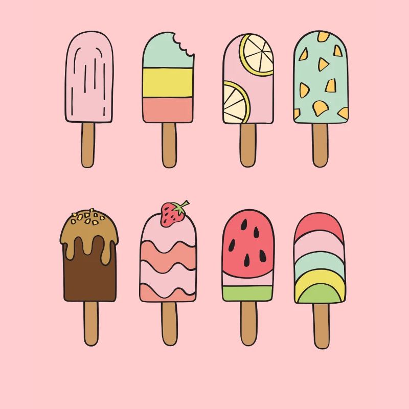 Eiscreme Outfit Softeis Karneval Kostüm Eis