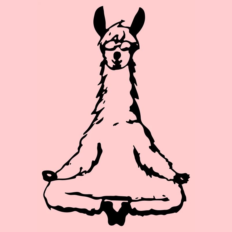 Llama Alpaca Yoga Vector Funny Gift Idea