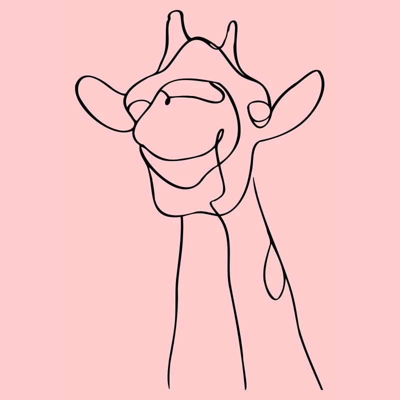 Minimalistisches Giraffendesign