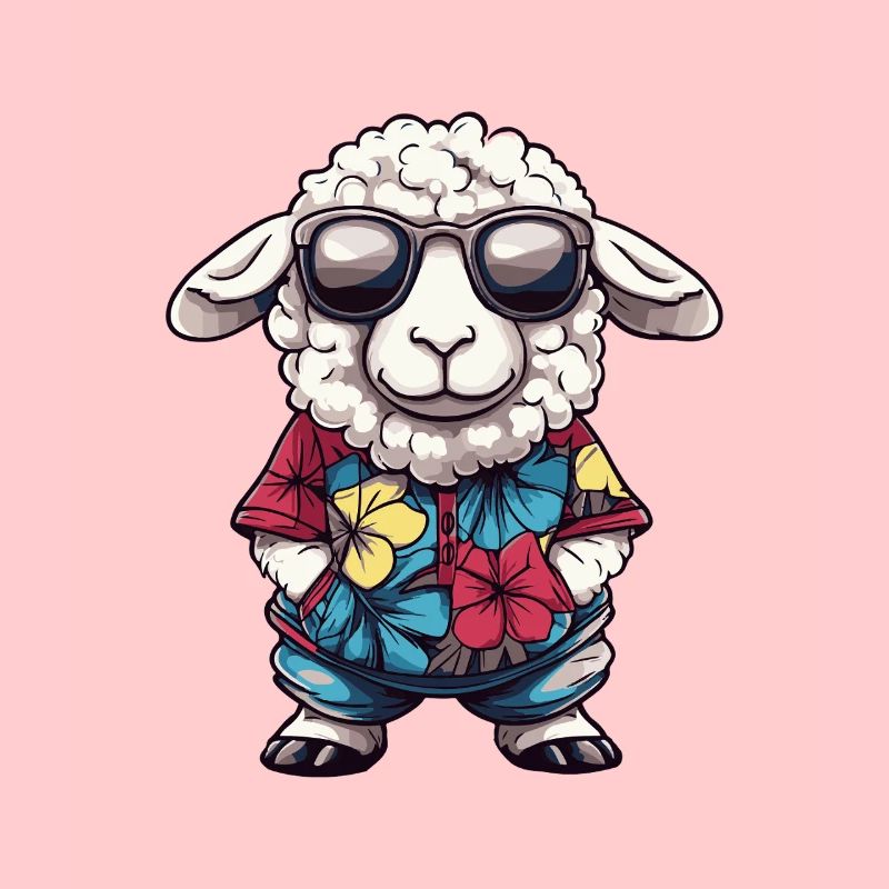 Sheep Comic Holiday