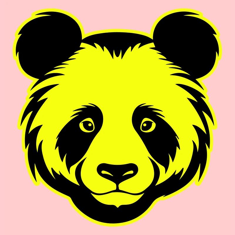Panda Kopf Porträt Symbol