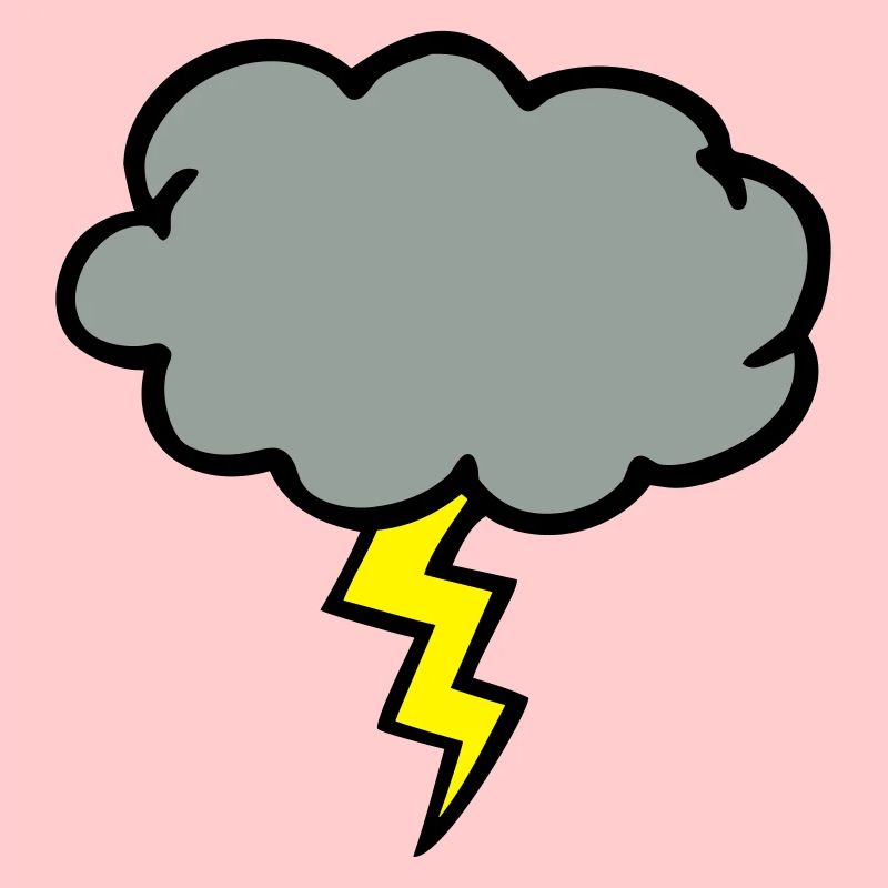 nuage d'orage éclair coup de foudre