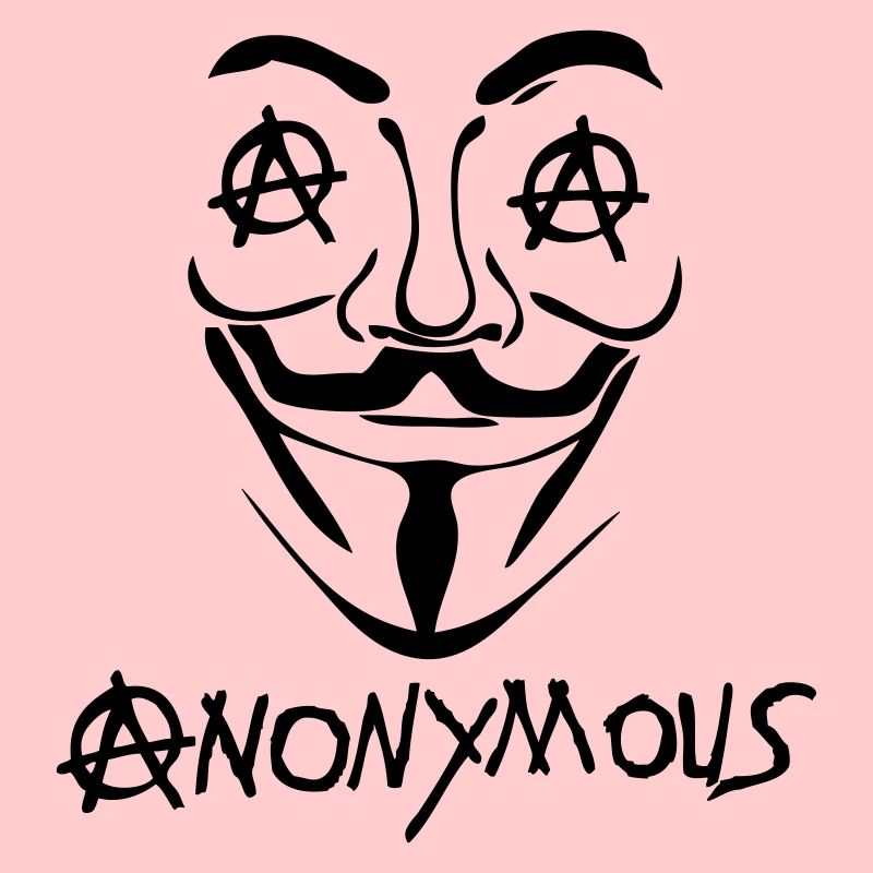 logo anarchy anonymous masque