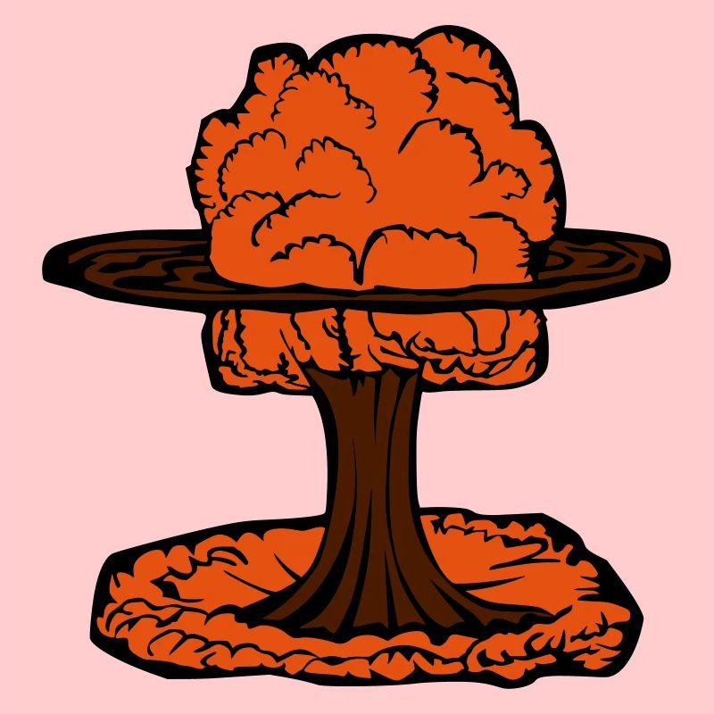 Nuage de champignon d'explosion nucléaire