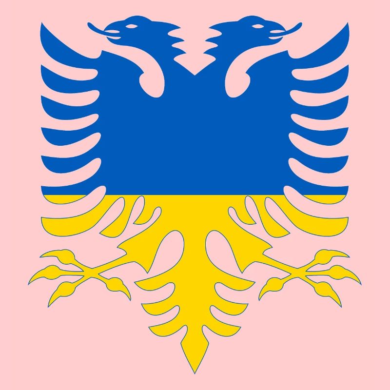Albanie Ukraine Drapeau