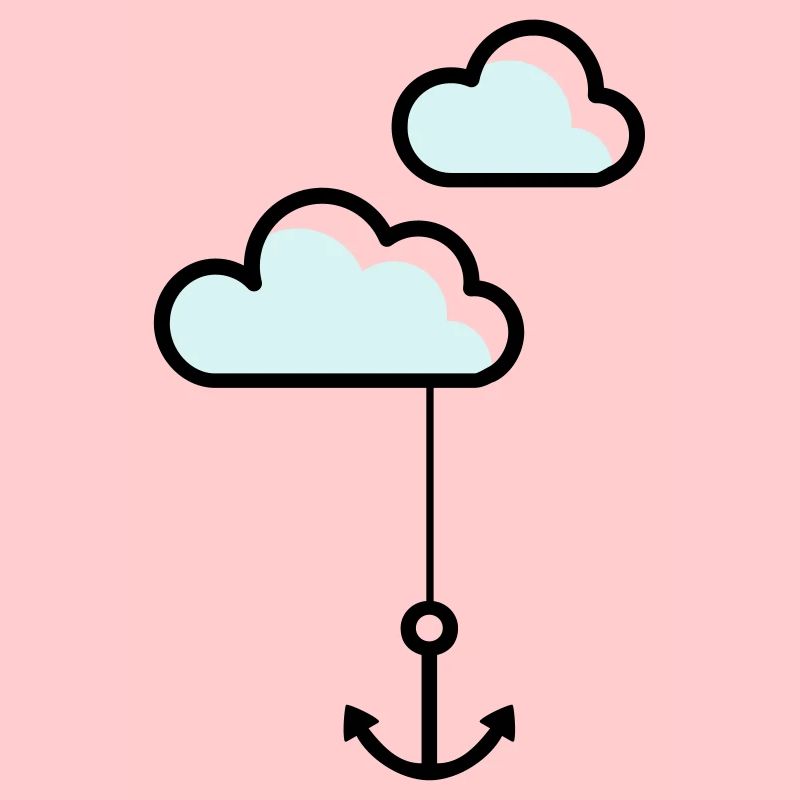 Anker mit Wolke