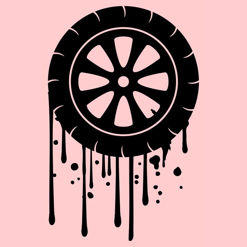 tire graffiti drip mechanic car driving fue