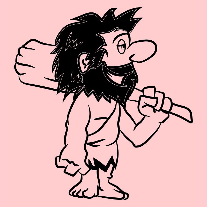 Steinzeitmensch witzig comic