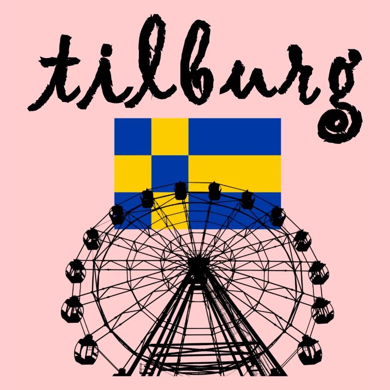 foire de Tilburg, grande roue avec le drapeau