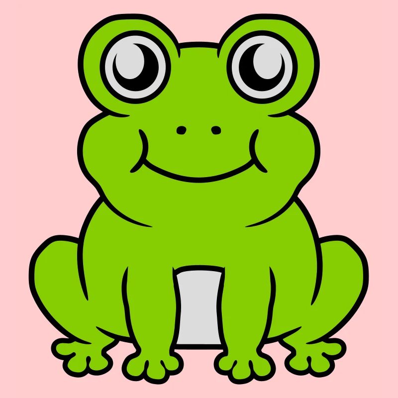 Kleiner sitzender süßer Frosch