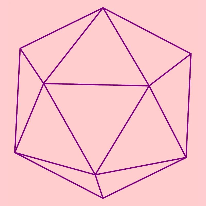 icosaèdre violet