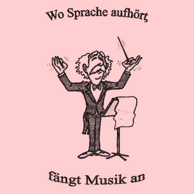 Dirigent mit Text sw