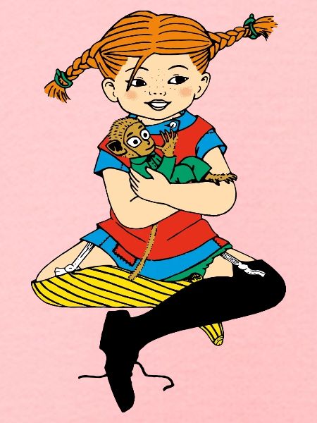 Pippi Langstrømpe sammen med Nilsson