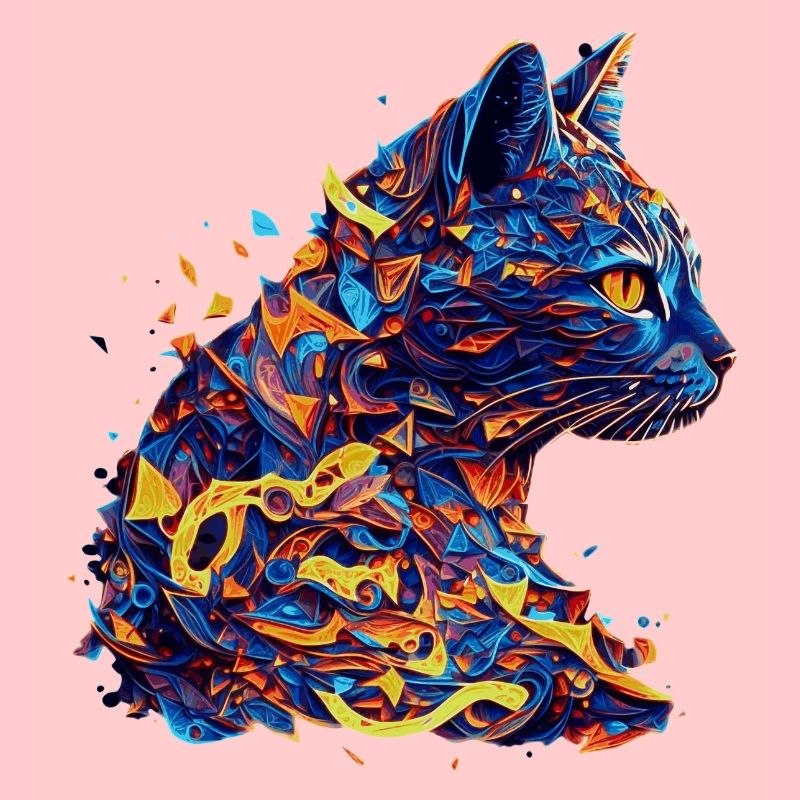 Vector Kätzchen als schönes auffallendes Artwork