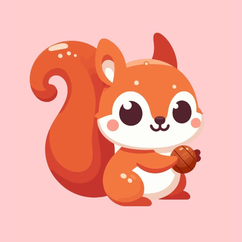 Chibi Eichhörnchen Kawaii