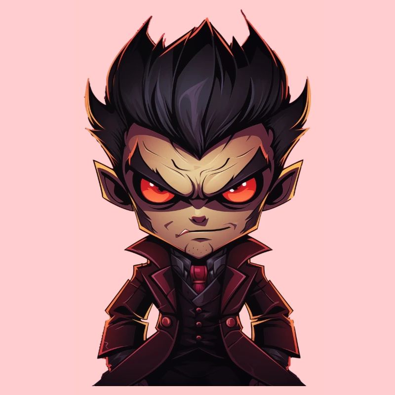 a angry vampire Monster in a comic style