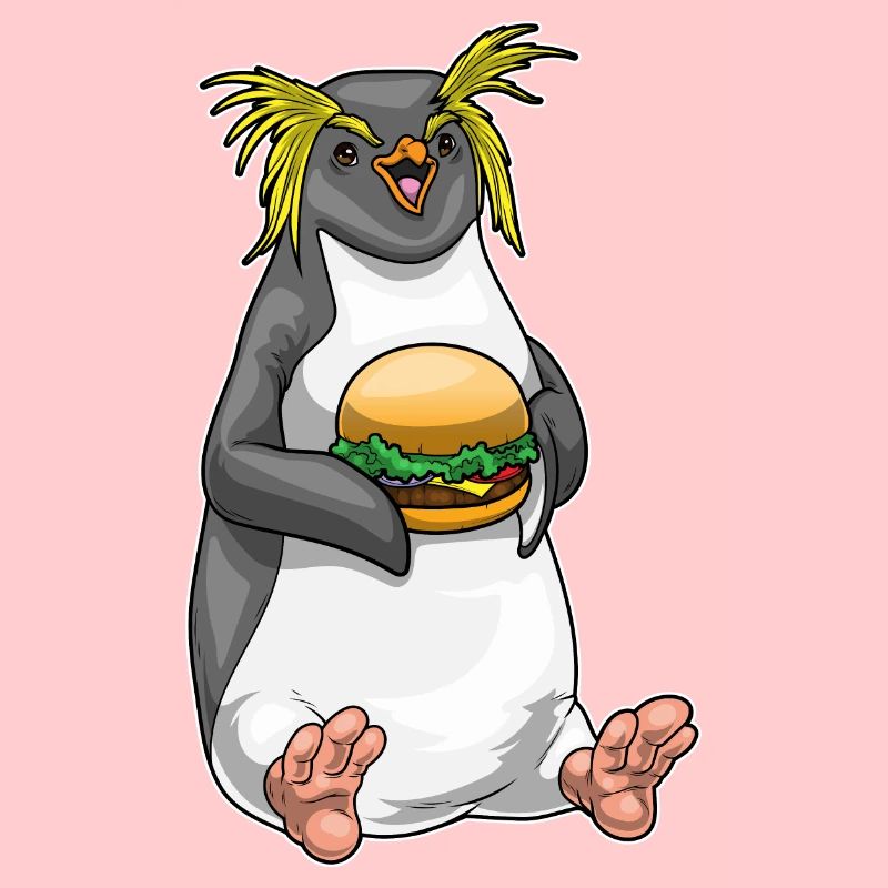 Cheeseburger pingouin