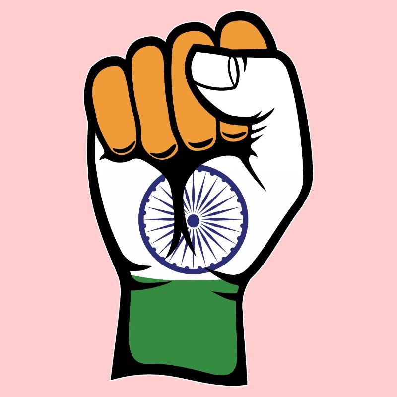 Indien Flagge Faust