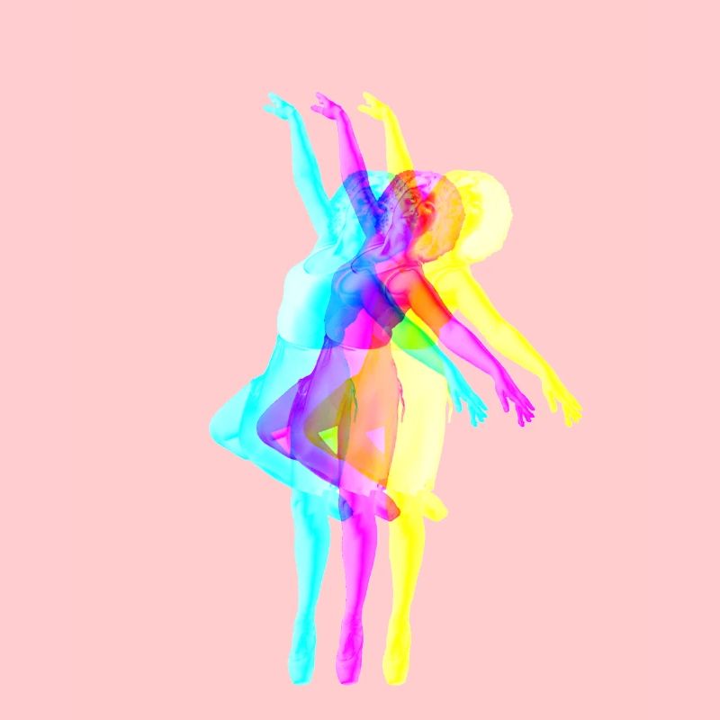Danseuse aux cheveux bouclés