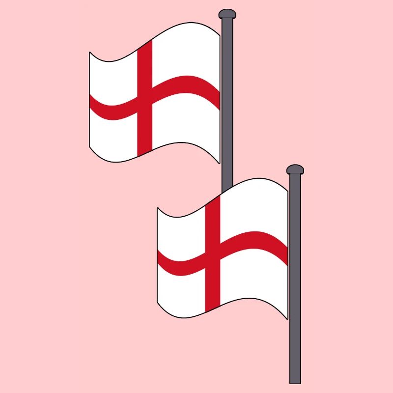 Zwei englische Flaggen