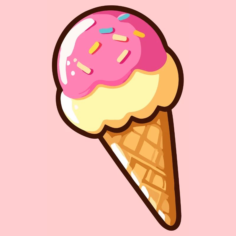 Erdbeer-Vanille-Eis