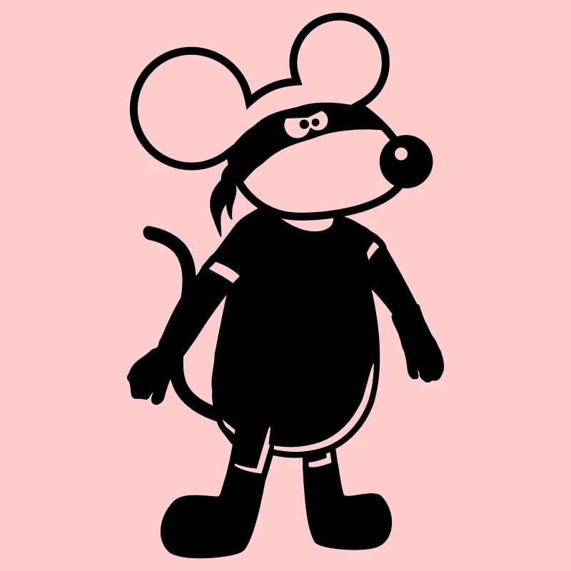 Souris Méchant Voleur Ninja Raid Voleur Cambrioleur