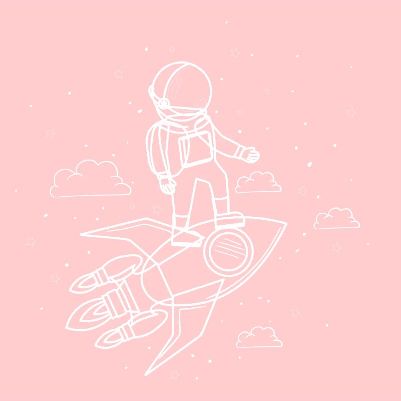 Espace de fusée astronaute Spaceman