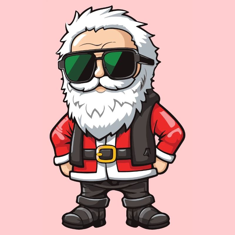 Weihnachtsmann Comic Santa