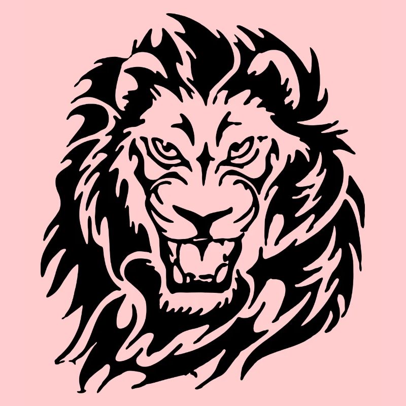 Lion en colère