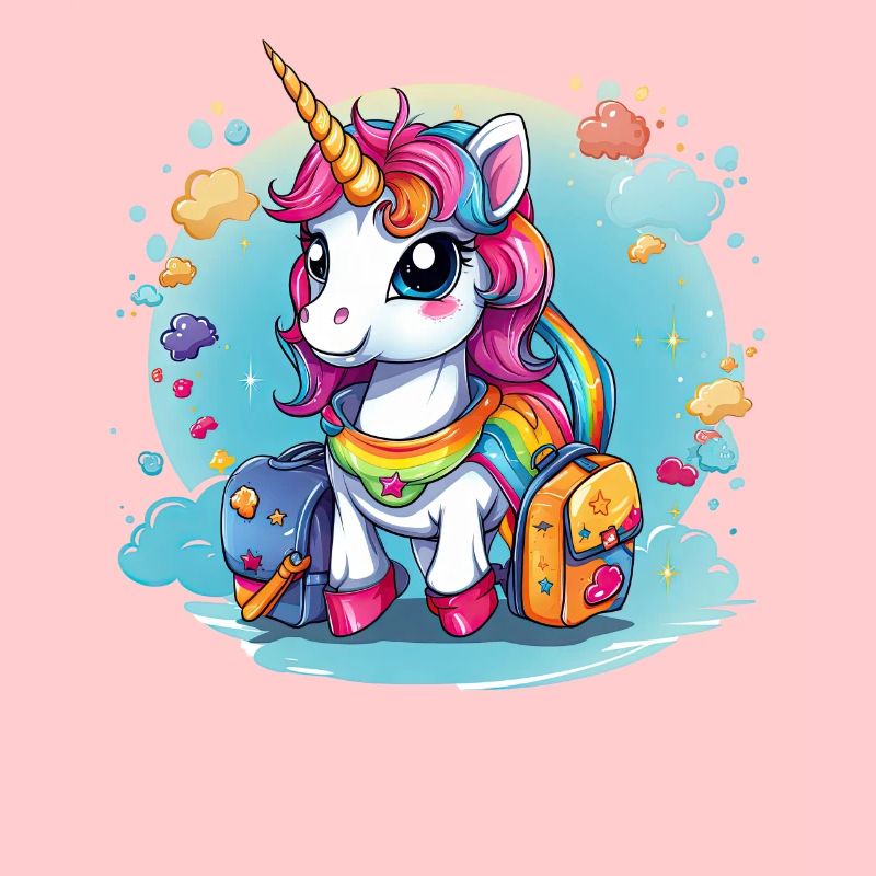 Einhorn Schulkind Einschulung Mädchen Geschenk