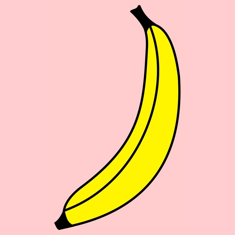 Leuchtend gelbe Banane