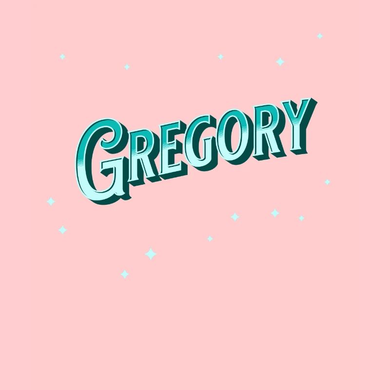 Gregory name personalized