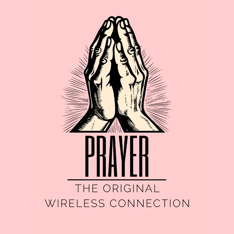 Prayer Hands Faith Wireless Connection