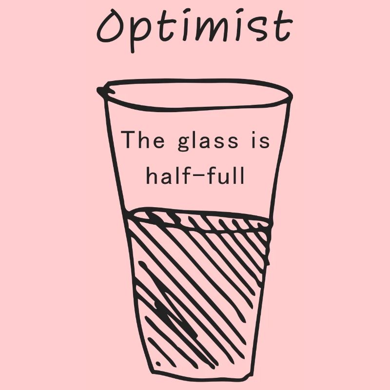 Optimist - Das Glas ist halb voll - Geschenkidee