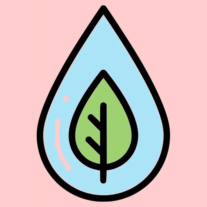 Wassertropfen Blatt Öko