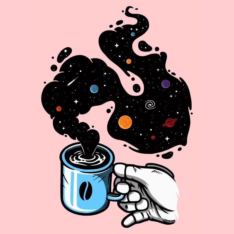 Astronaute - Main mug café espace