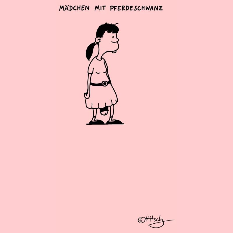 Mädchen mit Pferdeschwanz